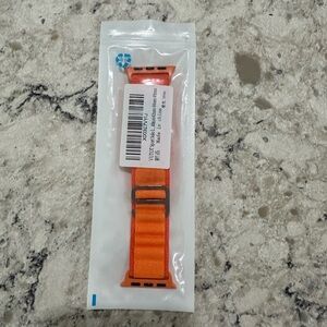 Orange apple watch band‎